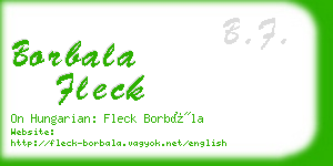 borbala fleck business card